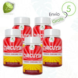 5 CURCUYIN TERMERIC CURCUMA 30 GRAGEAS 500 MG