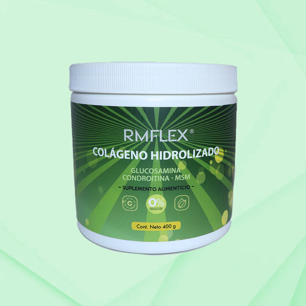 Colágeno hidrolizado, Glucosamina, Condroitina, MSM 400 g RMFLEX
